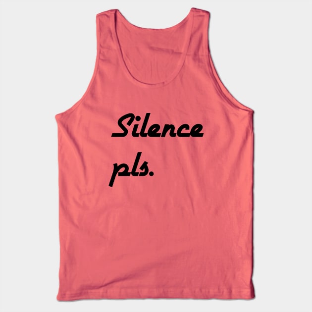 Silence Tank Top by yam2017